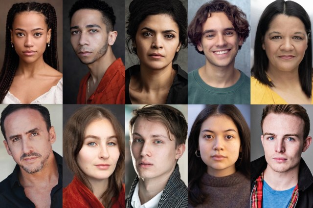 The cast for Cable Street
