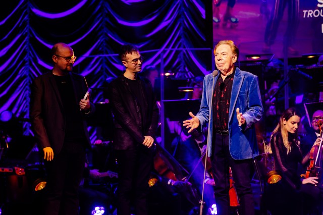 Michael Harrison, Andrew Lloyd Webber et Luke Sheppard, © Danny Kaan