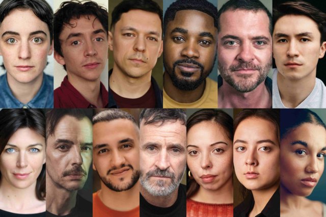 The full company for Hamlet: Hail to the Thief, all images supplied by the production