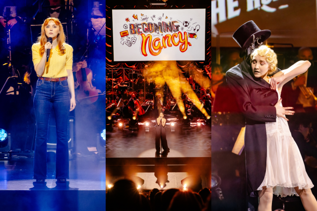 Performances de 42 ballons, l'artiste, et devenant Nancy aux Whatsonstage Awards, © Danny Kaan