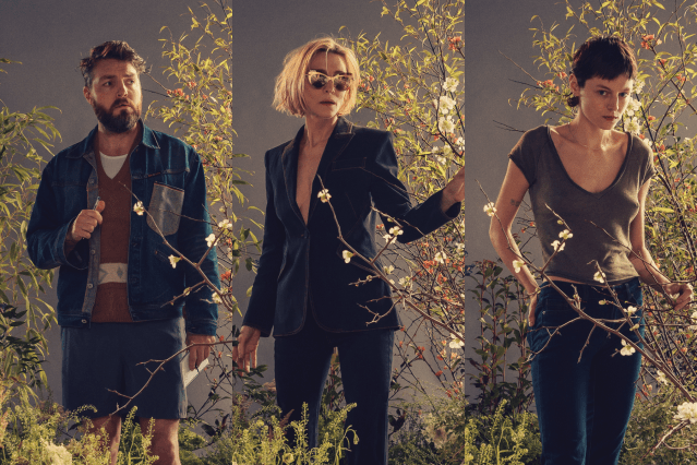 Tom Burke, Cate Blanchett and Emma Corrin