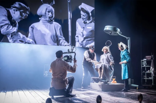 Bhav Joshi, Steve Pemberton, Miranda Heennessy and Anna Francolini in Inside No. 9 Stage/Fright, © Marc Brenner