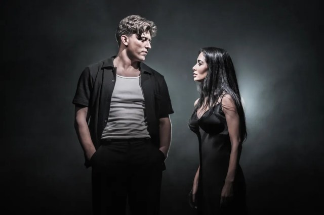 2 Tom Francis Joe Gillis and Nicole Scherzinger Norma Desmon in SUNSET BOULEVARD. photo by Marc Brenner.Sunset DRESS 0516 PJZEDIT v003 (1)