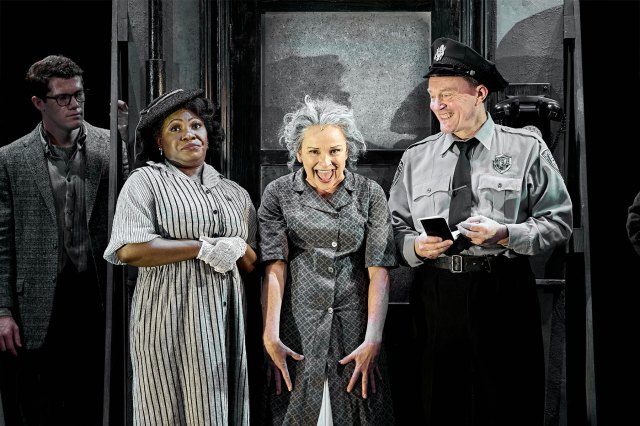 A group of actors in monochrome 1950