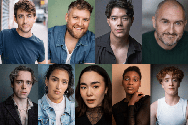 The cast of The Frogs