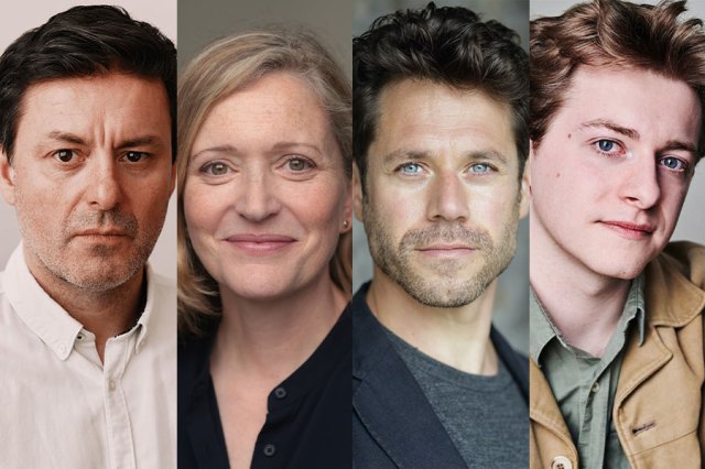 A montage of four actor headshots