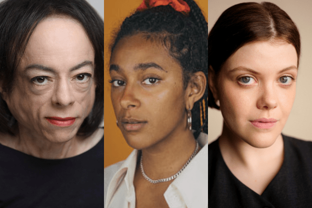 Liz Carr, Fanta Barrie and Georgie Henley