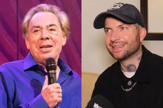 Andrew Lloyd Webber et Jamie Lloyd (photo de gauche de Dan Wooller)