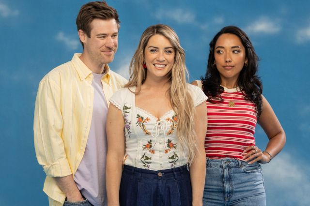 David Hunter, Lucie Jones and Grace Mouat