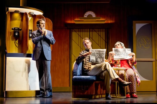 Henry Shields Dave Hearn Nancy Zemit in The Comedy of Spies by Mark Senior
