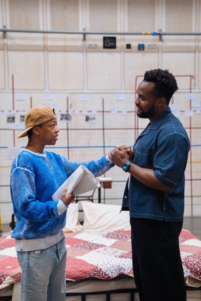 Samira Wiley et Kadiff Kirwan en répétitions pour les vêtements intimes Donmar Warehouse Photo par Helen Murray