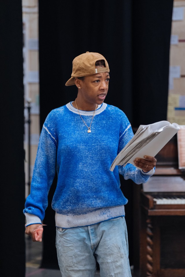 Samira Wiley en répétitions pour les vêtements intimes Donmar Warehouse Photo par Helen Murray