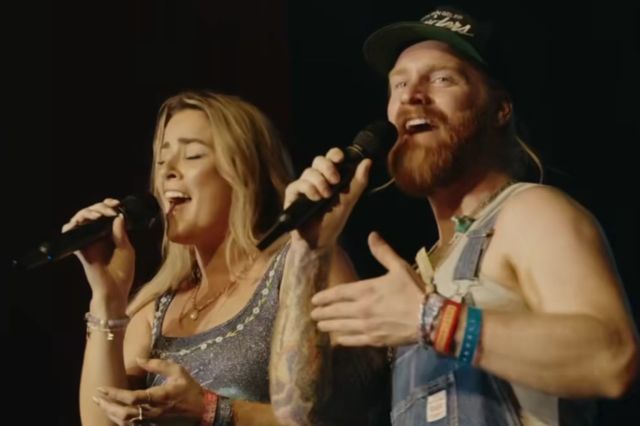 Lucie Jones and Sam Ryder