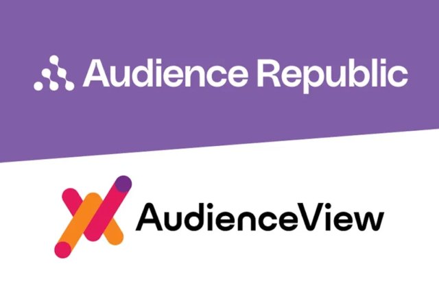 Logos of Audience Republic and AudienceView