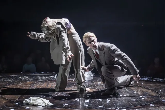 Eva Noblezada and Reeve Carney in Cabaret,