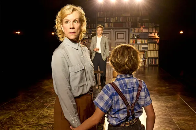 Juliet Stevenson, Tom Wlaschiha and Artie Wilkinson-Hunt in The Land of the Living