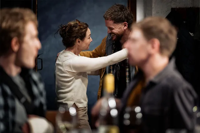 Aislín McGuckin and Ian-Lloyd Anderson in Reunion