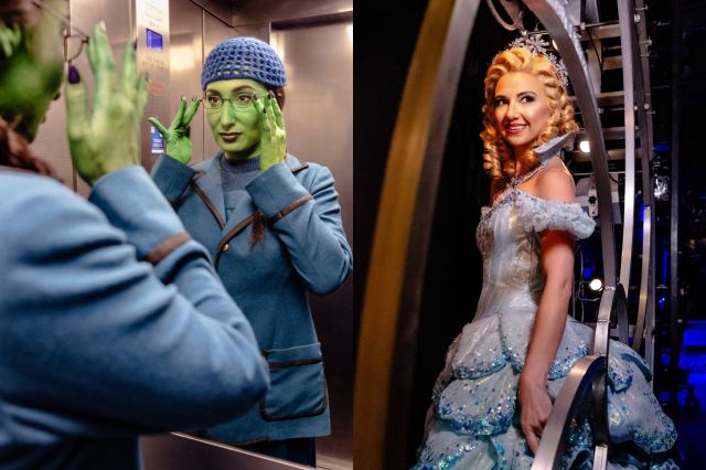 Emma Kingston as Elphaba and Zizi Strallen as Glinda