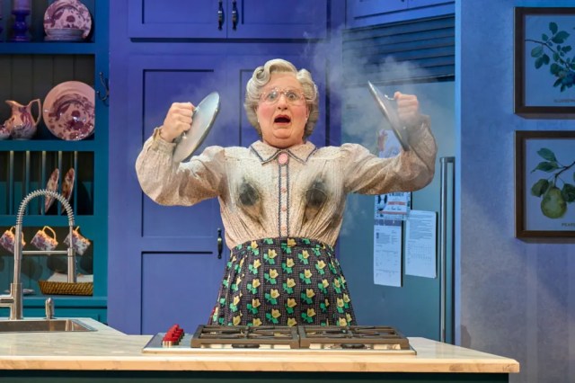 La distribution d'origine du West End de Mme Doubtfire