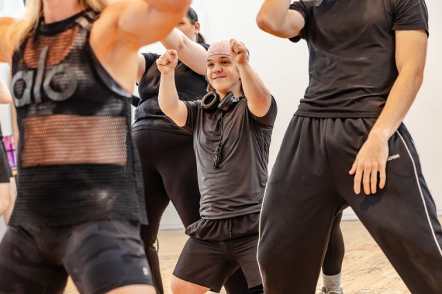 Jack Maverick en répétition pour Ride the Cyclone