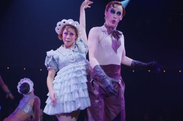 Eva Noblezada and Reeve Carney in Cabaret
