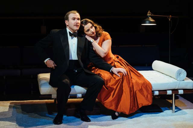 Joe Bannister and Pearl Chanda in Hedda