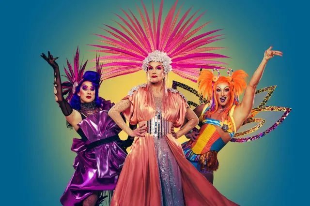 The cast of Priscilla Queen of the Desert