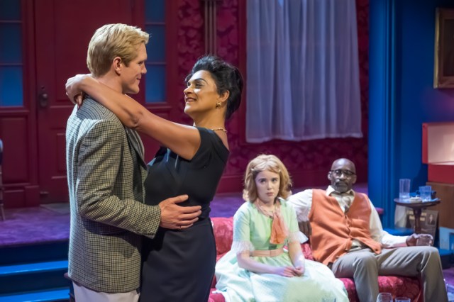 (L R) George Kemp (Nick), Cathy Tyson (Martha), Tilly Steele (Honey), Patrick Robinson (George) Photography by Marc Brenner