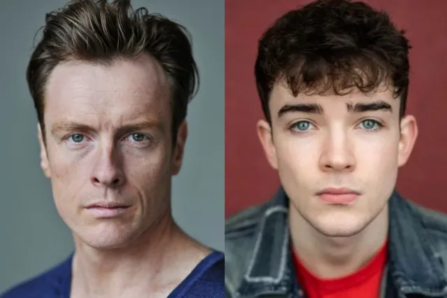 Toby Stephens and Noah Valentine, headshots supplied by the production