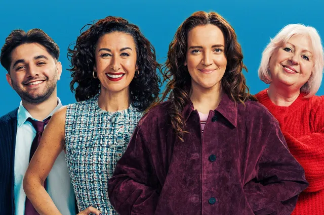 The initial cast of Bank of Dave