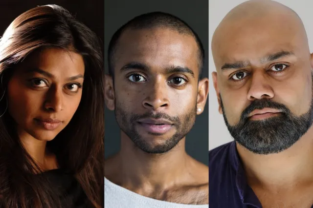 Ayesha Dharker, Hiran Abeysekera et Tony Jayawardena, portraits fournis par la production
