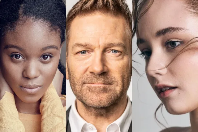 Amara Okereke, Kenneth Branagh and Ruby Stokes