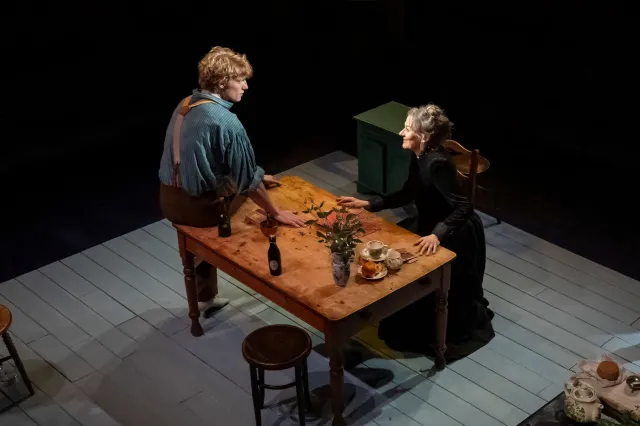 Jeroen Frank Kales and Niamh Cusack in Vincent in Brixton