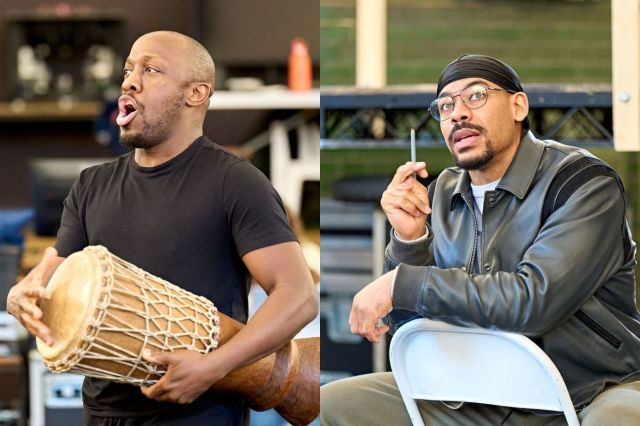 Giles Terera et Aaron Pierre en répétitions pour Vol au-dessus d'un nid de coucou