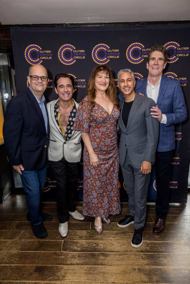 Brad Oscar, Chris Gattelli, Ana Gasteyer, Maulik Pancholy, CInco Paul