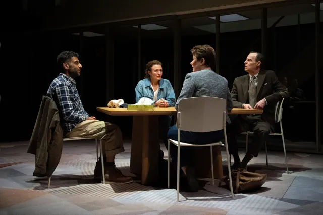 Adeel Akhtar, Lyndsey Marshal, Monica Dolan and Paul Hilton in Mass