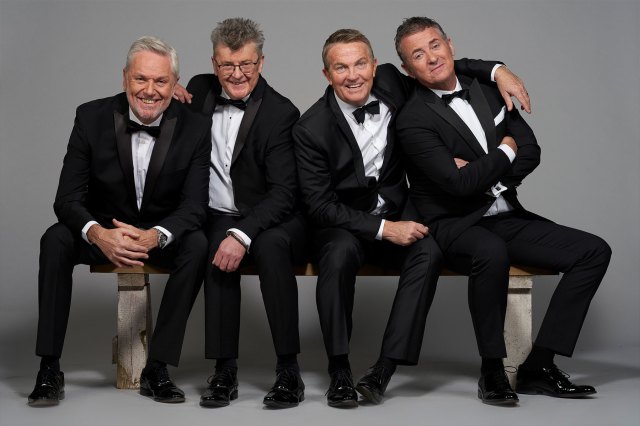 Bradley Walsh, Brian Conley, Shane Richie and Joe Pasquale as The Prat Pack