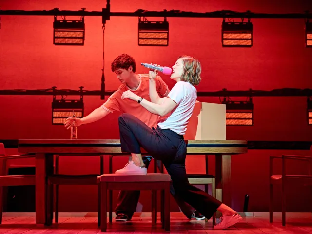 Rosamund Pike (Jessica) et Cormac McAlinden (Harry) en Inter Alia au Wyndham's Theatre. (c) Manuel Harlan 132