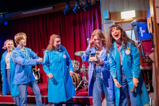 The cast of Stand and Deliver: The Lee Jeans Sit-in