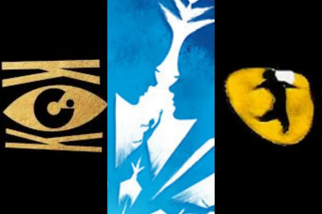 Kit Kat Club logo, Frozen logo, Cats logo