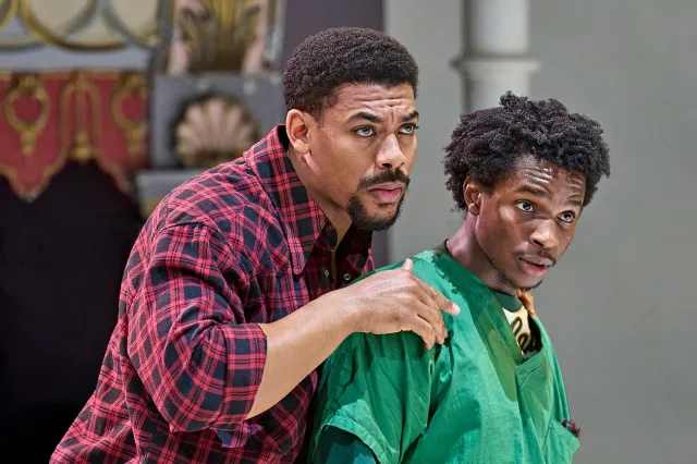 Aaron Pierre and Kedar Williams-Stirling in One Flew Over the Cuckoo