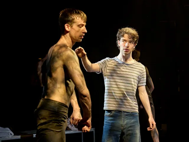 Ed Mitchell (Nugget), Noah Valentine (Alan Strang) photo de Manuel Harlan