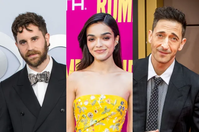 Ben Platt, Rachel Zegler and Adrien Brody, photos by Tricia Baron