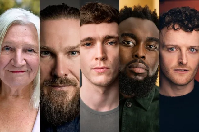 The cast for Archduke, headshots supplied by the Royal Court
