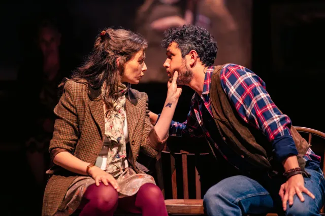 Lydia White and Dylan Wood in Once
