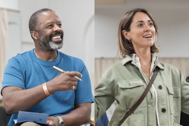 Adrian Lester and Susannah Fielding, photos by Marc Brenner