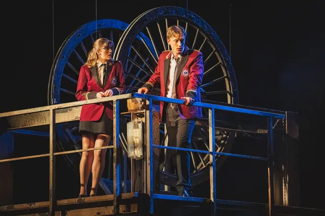 Maddie Hansen and Frazer Hadfield in Brassed Off