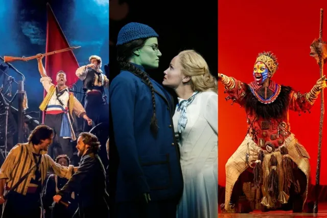 Previous productions of Les Miserables, Wicked and The Lion King