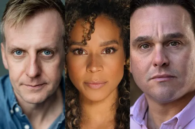 Charles Brunton, Holly James and Nic Greenshields, headshots supplied by the production