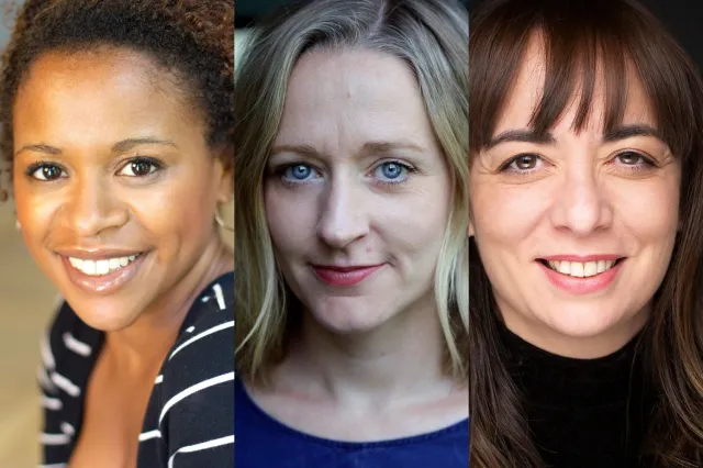 Ayesha Antoine, Sophie Russell and Patricia Rodriguez, headshots supplied by the RSC